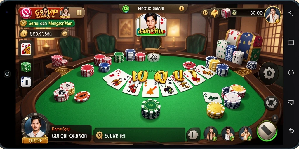 Gameplay seru QiuQiu di G9VIP dengan teman-teman.