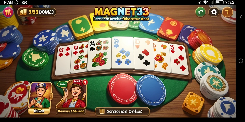Tampilan permainan domino yang seru dan menantang di MAGNET33.