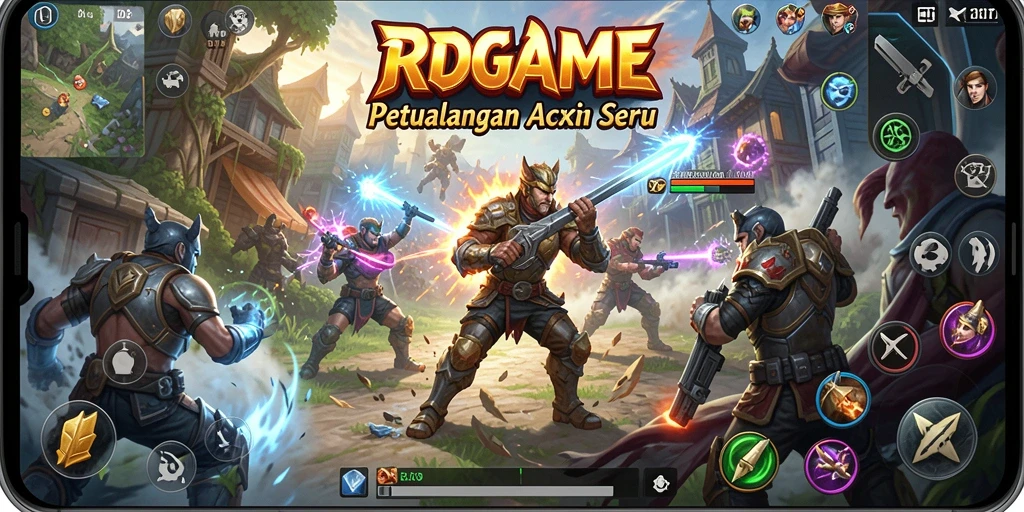 Tampilan gameplay seru RPGAME dengan aksi yang mendebarkan.