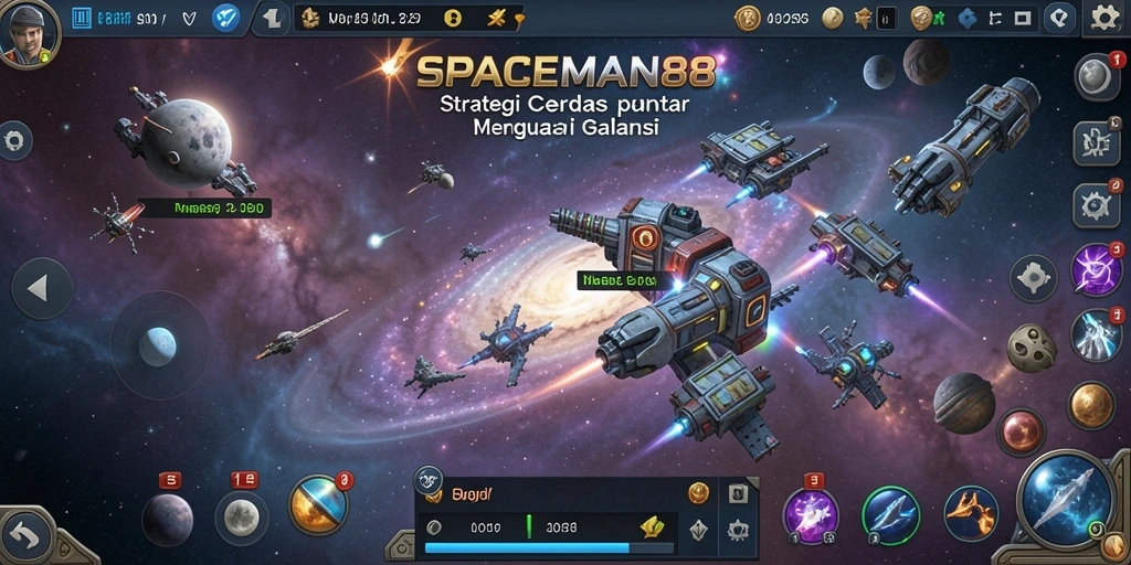 Tampilan gameplay SPACEMAN88 yang mendebarkan dan strategis.