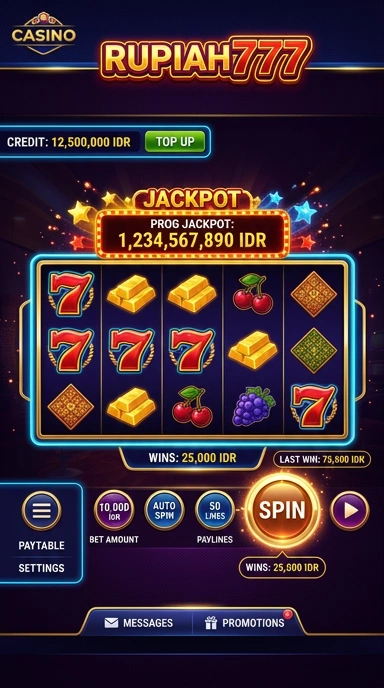 Tampilan kategori aplikasi di rupiah777.